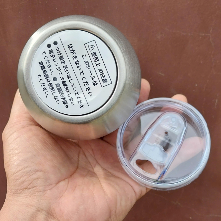 Ly giữ nhiệt KY-O JAPAN inox cao cấp hàng nhập bãi chưa qua sử dụng 350ml có nắp đậy