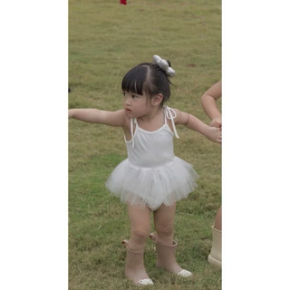 Đồ bơi váy trắng tiểu ballerina cho bé gái
