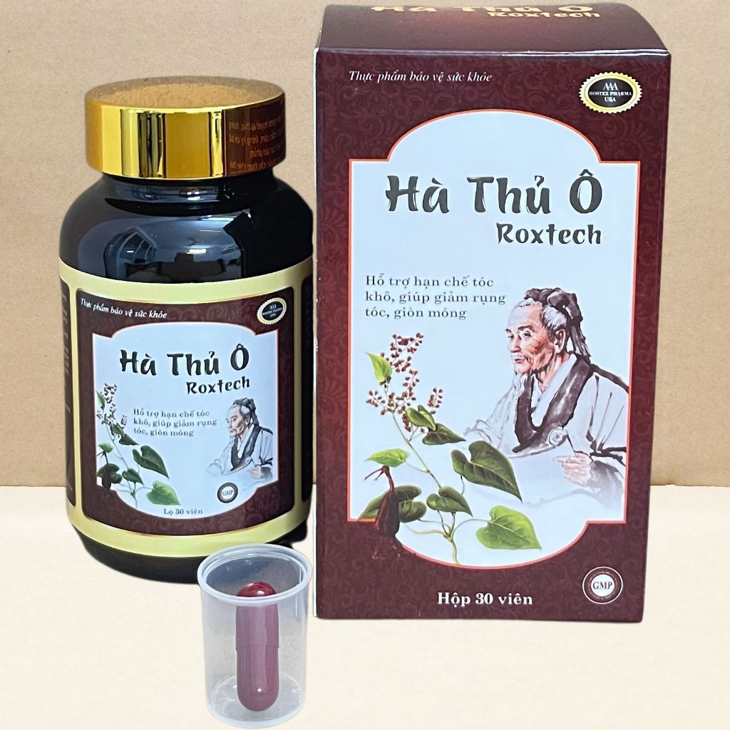 Combo 5 Hộp Hà Thủ Ô Roxtech - Rostex - Hải Dương - Vitamin Chữa Lành
