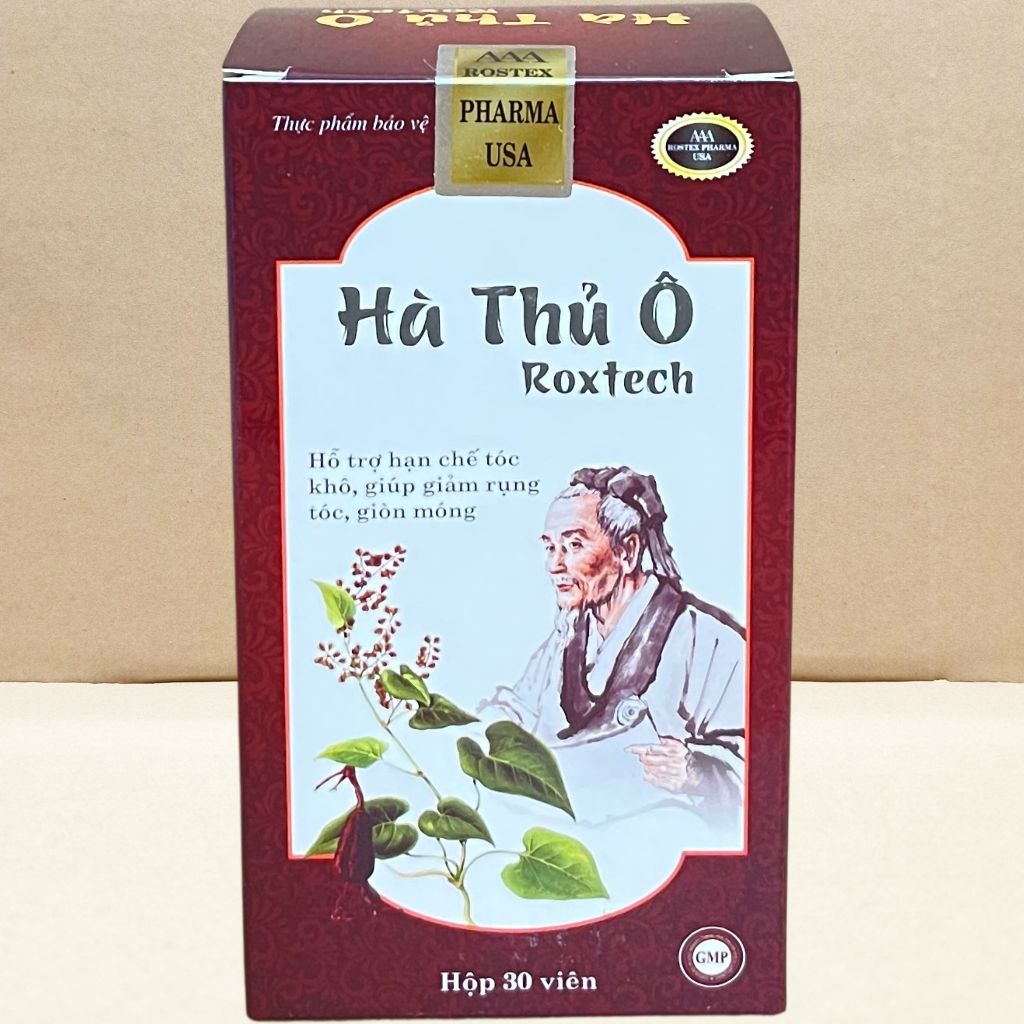 Combo 5 Hộp Hà Thủ Ô Roxtech - Rostex - Hải Dương - Vitamin Chữa Lành