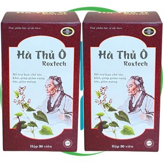 Combo 2 Hộp Hà Thủ Ô Roxtech - Rostex - Hải Dương - Vitamin Phục Hồi