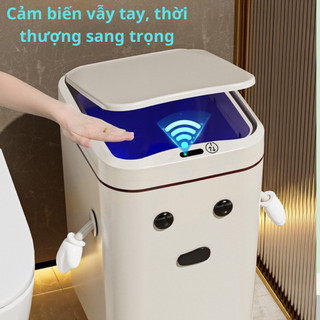 Thùng Rác Cảm Biến Thông Minh 15.7L, Nhà Vệ Sinh, Phòng Ngủ, Phòng Khách, Phòng Bếp