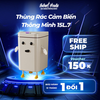Thùng Rác Cảm Biến Thông Minh 15.7L, Nhà Vệ Sinh, Phòng Ngủ, Phòng Khách, Phòng Bếp