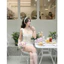 -HÀNG SẴN- ÁO CORSET HOA LAVENDER MÙA HÈ CÓ GỌNG ĐỊNH FORM VÀ MÚT NGỰC( ẢNH THẬT)