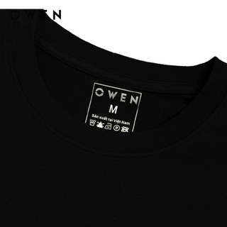 Owen - Áo T-shirt Body Fit TSN243828 màu Đen chất liệu COTTON MODAL