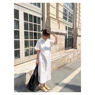 𝗡𝘂𝘀𝗼 𝗗𝗿𝗲𝘀𝘀-|LY LINEN| Đầm Linen sơ mi basic + DÂY thắt eo