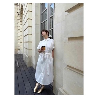 𝗡𝘂𝘀𝗼 𝗗𝗿𝗲𝘀𝘀-|LY LINEN| Đầm Linen sơ mi basic + DÂY thắt eo