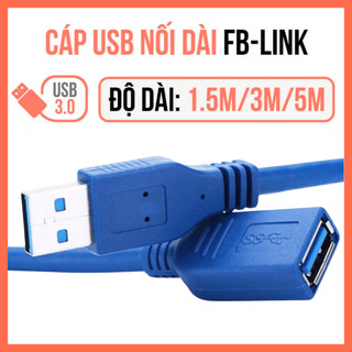 Cáp USB 3.0 FB Dài 1.5M/3M/5M – Truyền Dữ Liệu 5Gbps – Dây Kết Nối Ổ Cứng, Hub USB, Quạt,...