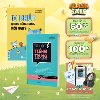 Sách - Combo 10 Phút Tự Học Tiếng Trung Mỗi Ngày + Tự Học Tiếng Trung Dành Cho Người Việt - MCBooks