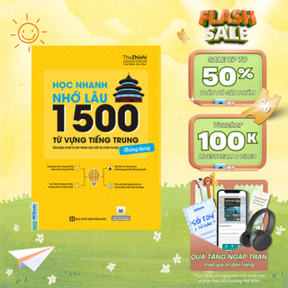 Sách - Học Nhanh Nhớ Lâu 1500 Từ Vựng Tiếng Trung Thông Dụng - MCBooks Chính Hãng