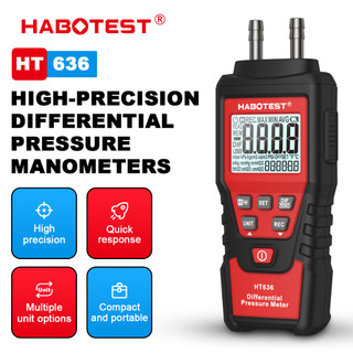 (Bảo hàng 1 năm)HABOTEST HT636 Thiết bị kiểm tra áp suất không khí phát hiện sự cố hệ thống áp suất khí Màn hình LCD có