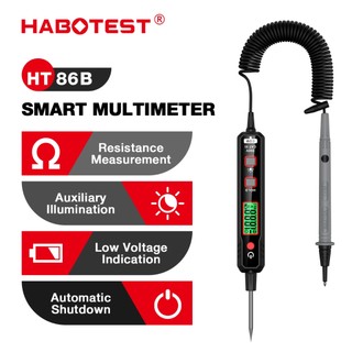 (Bảo hàng 1 năm)HABOTEST🔥 HT86B Máy dò điện áp ô tô DC AC 300V Máy dò mạch ô tô không tiếp xúc