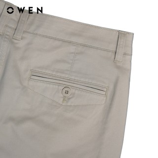 Owen - Quần khaki Regular Fit QKR241389 màu Vàng chất liệu CVC Spandex