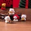 Set 6 mèo thần tài tai đỏ tí hon trang trí bàn làm việc, tủ sách, quà tặng, tiểu cảnh