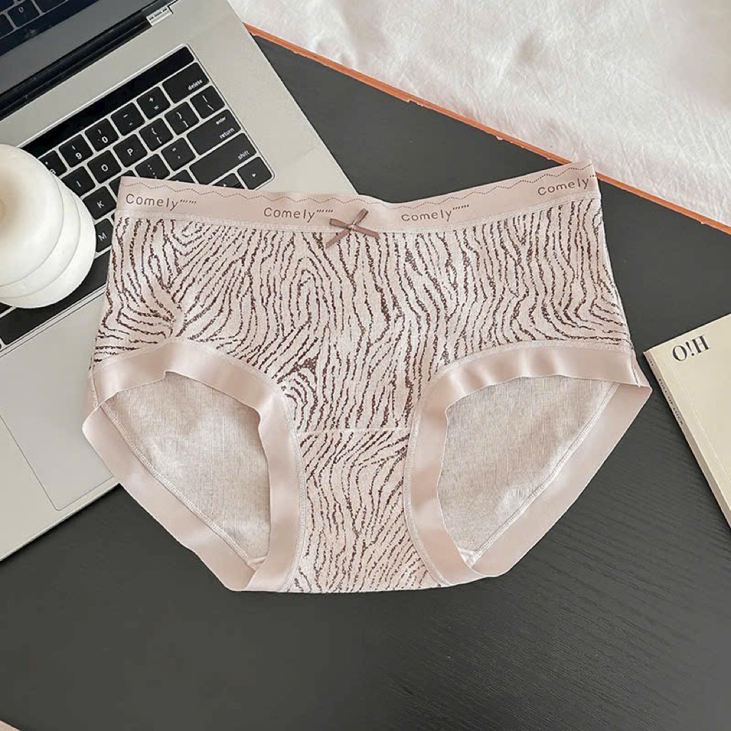 Sét 5 quần lót cotton chấm bi tông màu nâu 216