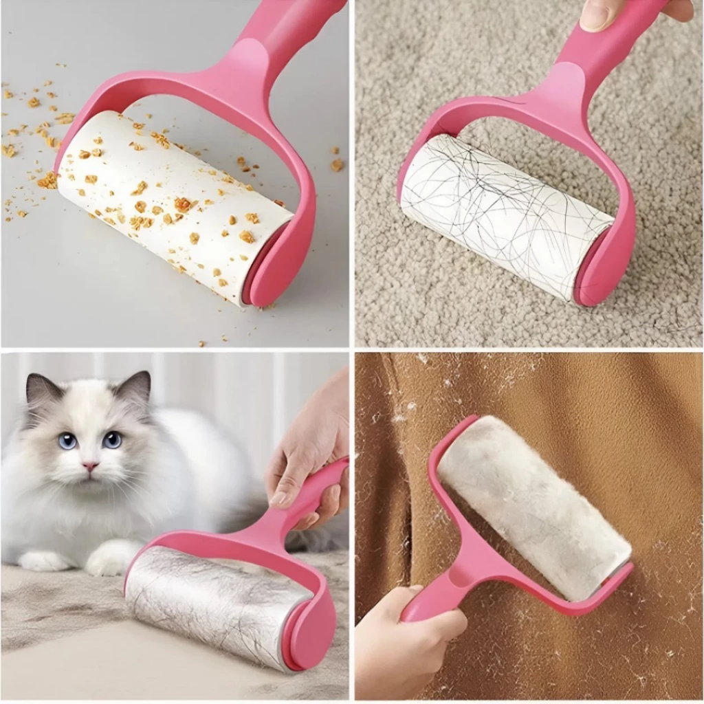 [Đơn 85k Nhận Quà] Cây lăn bụi giường, quần áo, chăn màn, lăn bụi lông thú cưng có lõi thay thế 10cm
