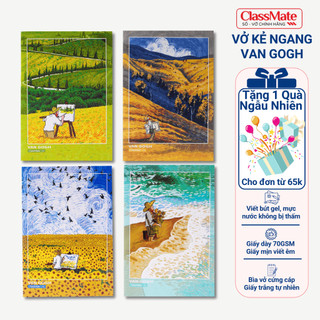 Vở Viết Classmate Vở Kẻ Ngang 80 Trang Tập Sinh Viên B5 Thiết Kế Van Gogh Giấy Mịn, Ghi Chép, Viết Bài NB5-08-0301