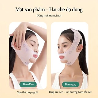 Mặt Nạ Nâng Cơ V Line, Đai Cằm Thon Gọn Mặt, Giảm Nọng Cằm, Nâng Cơ Chống Chảy Xệ Định Hình Vline