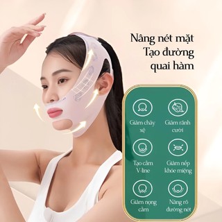Mặt Nạ Nâng Cơ V Line, Đai Cằm Thon Gọn Mặt, Giảm Nọng Cằm, Nâng Cơ Chống Chảy Xệ Định Hình Vline