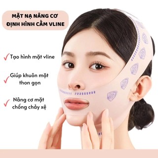 Mặt Nạ Nâng Cơ V Line, Đai Cằm Thon Gọn Mặt, Giảm Nọng Cằm, Nâng Cơ Chống Chảy Xệ Định Hình Vline