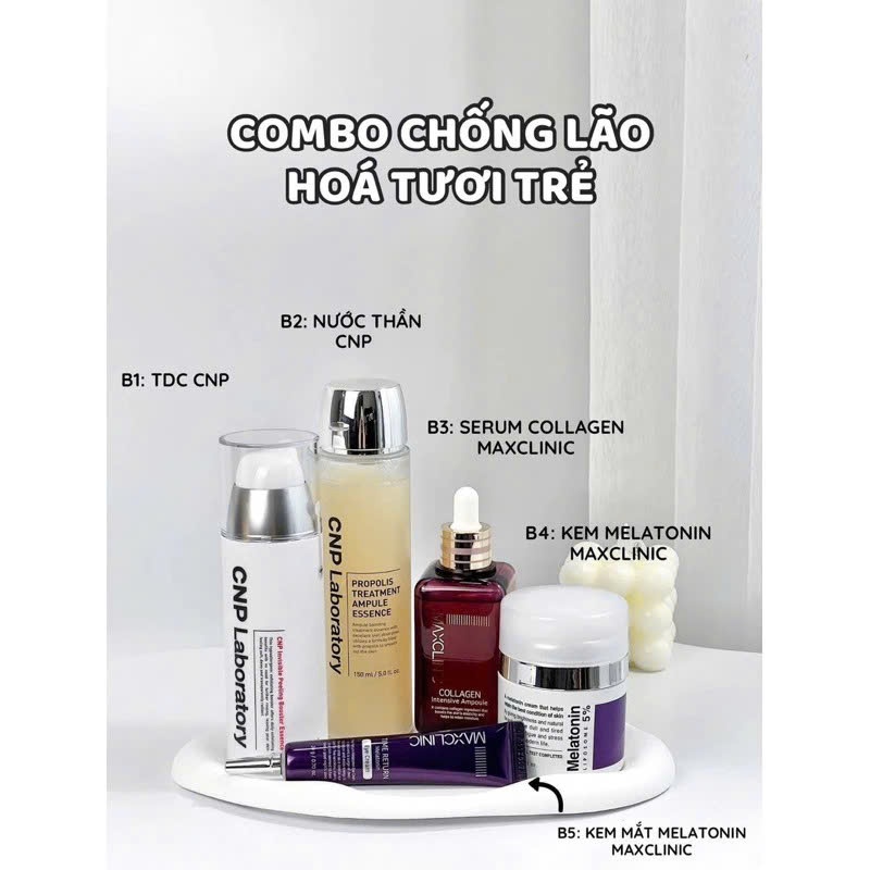 [HÀNG CTY] Kem Dưỡng Giảm Lão Hóa Maxclinic Time Return 5% Melatonin/ 7% Melatonin Liposome Melatoninshot Cream 50g
