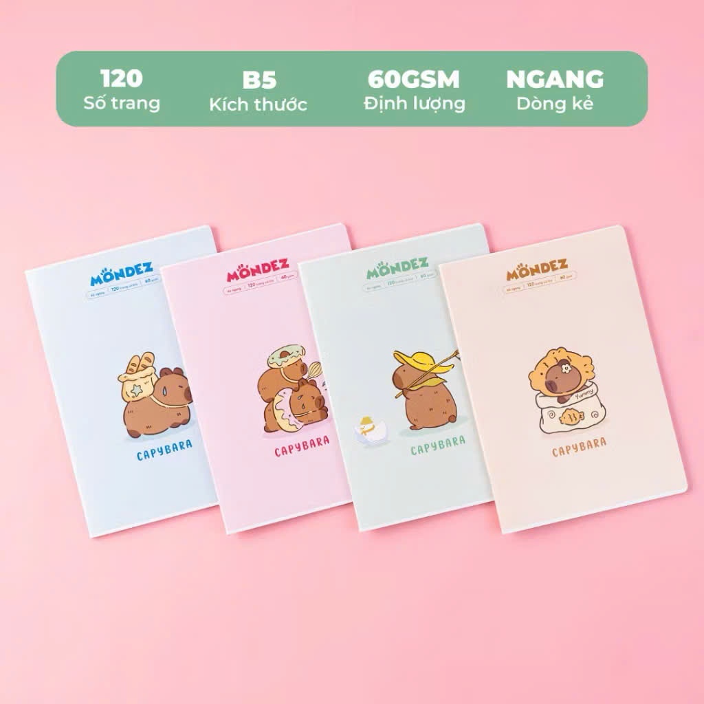 Combo 10 Vở Kẻ Ngang 80/120/200 Trang B5 MONDEZ & CLASSMATE Vở Viết Giấy 70gsm Không Thấm Mực