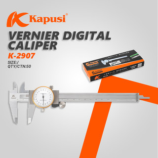 Thước kẹp đồng hồ cơ 150mm KAPUSI Nhật bản, hợp kim thép chống gỉ, Bh 12 tháng Kouritsu Official Store