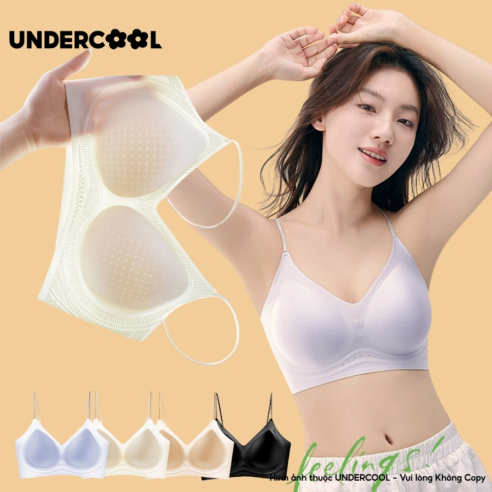 Áo Ngực Áo Lót Bra Su Đệm Mút UNDERCOOL Nâng Ngực Không Gọng Hở Mát Tỏa Hương Thơm Thảo Mộc Hoa Trà AL80