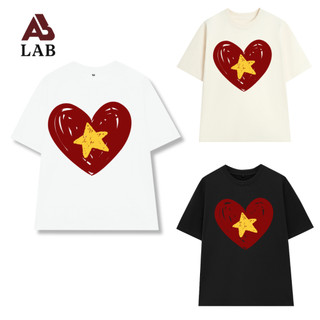 [GIAO NHANH] Áo Thun Unisex Trái Tim Sao Vàng VN, Áo Phông Nam Nữ Form Rộng Tay Lỡ Chất Thun Cotton Mềm Mịn Menswear