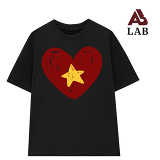 [GIAO NHANH] Áo Thun Unisex Trái Tim Sao Vàng VN, Áo Phông Nam Nữ Form Rộng Tay Lỡ Chất Thun Cotton Mềm Mịn Menswear
