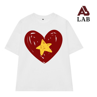 [GIAO NHANH] Áo Thun Unisex Trái Tim Sao Vàng VN, Áo Phông Nam Nữ Form Rộng Tay Lỡ Chất Thun Cotton Mềm Mịn Menswear