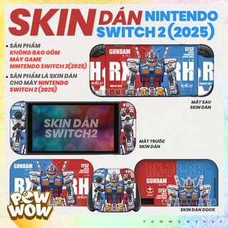 SWITCH2 Skin Decal Dán Trang Trí DIY Dành Cho Máy Game Nintendo Switch 2 New 2025 Phong Cách Anime Manga Game