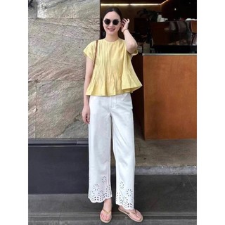 𝗕𝗲𝗺𝗶𝗻 𝗟𝗶𝗻𝗲𝗻 - | LY LINEN | Áo Linen xếp li thủ công babydoll