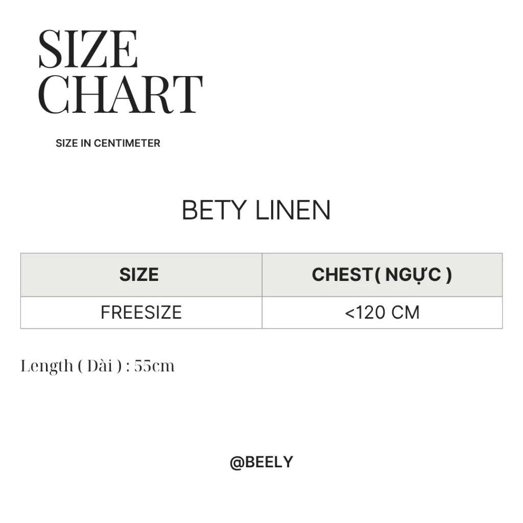 𝗕𝗲𝗺𝗶𝗻-  Áo Linen xếp li babydoll BEELY