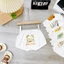 Quần đùi chip đáp mông NỀN TRẮNG KEM in hình thú đáng yêu cho bé 4-14kg