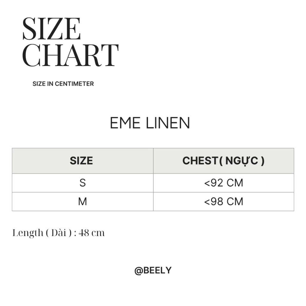 𝗘𝗺𝗲 -  Áo Linen gile thắt nơ BEELY