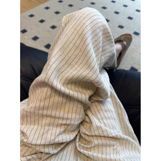 Quần linen ống rộng lưng cao mặc mùa hè ( 0Q35)- MYHANH.GU