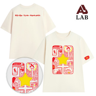 [HỎA TỐC] Áo Thun Nam Nữ Mừng Đại Lễ 2/9 In 2 Mặt, Áo Phông Unisex Form Rộng Yêu Nước Cổ Tròn