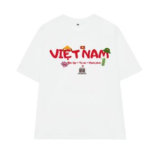 [HỎA TỐC] Áo Thun Nam Nữ Hình Việt Nam Lăng Bác, Áo Phông Unisex Form Rộng Yêu Nước Cổ Tròn