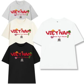 [HỎA TỐC] Áo Thun Nam Nữ Hình Việt Nam Lăng Bác, Áo Phông Unisex Form Rộng Yêu Nước Cổ Tròn