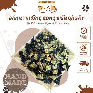 Bánh Thưởng Snack Rong Biển Gà Sấy Mè Đen Dành Cho Chó Mèo