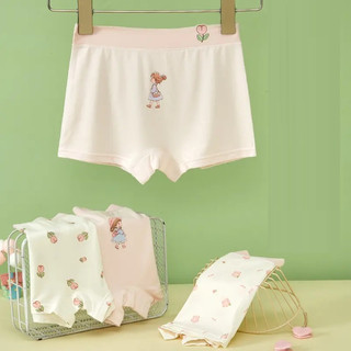 [P01 Thun kháng khuẩn] Combo 4 quần chíp bé gái, quần chip cho bé chất liệu thun kháng khuẩn cao cấp viền su mềm mại
