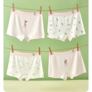 [P01 Thun kháng khuẩn] Combo 4 quần chíp bé gái, quần chip cho bé chất liệu thun kháng khuẩn cao cấp viền su mềm mại