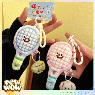 Móc Khoá Vải Bông Phong Cách Nhân Vật Hoạt Hình Smile Blue Pink Tennis Pickleball Siêu Đáng Yêu