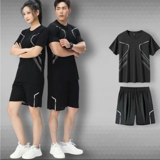 Bộ quần áo nam nữ thoáng khí tập gym ngắn tay fashionista phong cách trẻ trung năng động chất thun lạnh mát mẻ Menswear