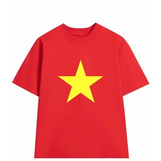 [HỎA TỐC] Áo Thun UNISEX Cờ Đỏ Sao Vàn.g Việt Nam yêu nước chất Cotton mềm mịn co dãn 2c