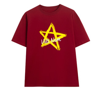 [VẢI DÀY] Áo Thun Cờ Đỏ Sao Vàn.g Cotton 250GSM BABYTEE Oversize Co Giãn Premium Cổ Tròn Unisex