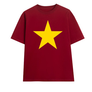 [VẢI DÀY] Áo Thun Cờ Đỏ Sao Vàn.g Cotton 250GSM BABYTEE Oversize Co Giãn Premium Cổ Tròn Unisex