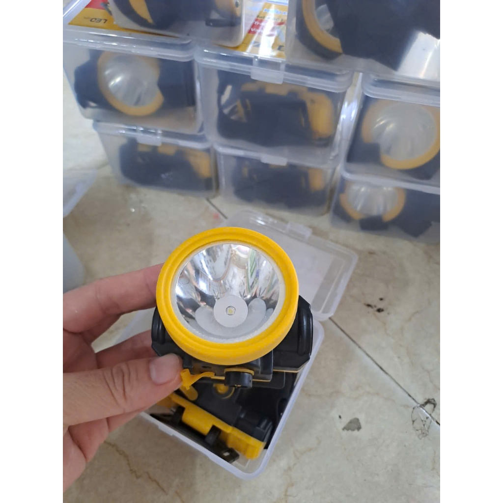 Đèn pin đội đầu siêu sáng hiếu hưng loại to 7801 dằn di, loại bé A4601T
