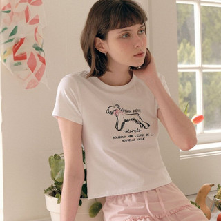 Mua hộ Hàn Quốc rolarola  Ngắn T  Tay áo ngắn Funny Dog in ngắn T  Trương Nguyên Anh cùng loại. t Áo sơ mi Slim Short To